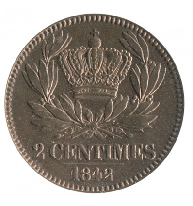 2 Centimes Louis-Philippe Ier à la Couronne Essai