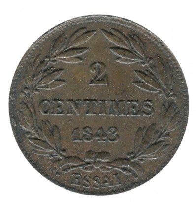 2 Centimes Louis-Philippe Ier Type Bovy Essai