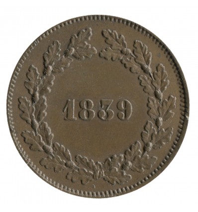 Module de 10 Centimes Louis-Philippe Ier Effigie de Louis XIII Buste Enfant Cuivre