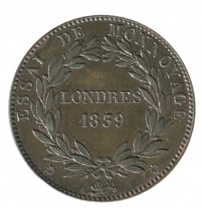 Module de 10 Centimes Louis-Philippe Ier Essai de Monnoyage Londres