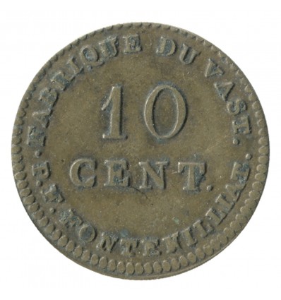 10 Cent Fabrique du Vast (Manche) P.F.FONTENILLIAT Cuivre