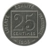 25 Centimes Patey Piéfort Tranche Lisse