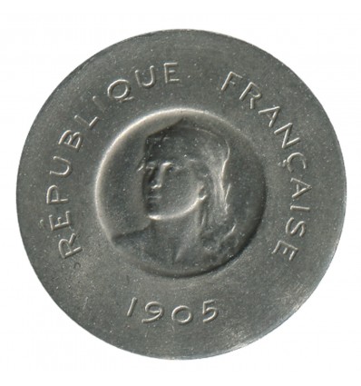 10 Centimes François Rude Epreuve en Nickel Sans le Mot Essai