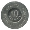 10 Centimes François Rude Epreuve en Nickel Sans le Mot Essai