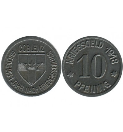 Coblenz- 10 Pfennig Allemagne - Monnaie de Necessite