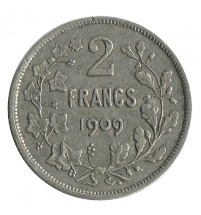 2 Francs Leopold II - Belgique Argent
