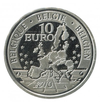10 Euros 100e Anniversaire de Royal Museum - Belgique Argent