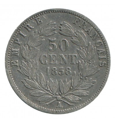 50 Centimes Napoléon III Tête Nue