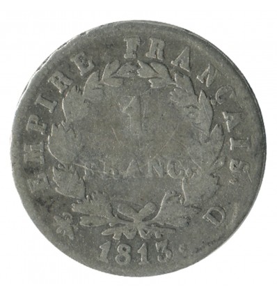 1 Franc Napoléon Ier Tête Laurée Revers Empire