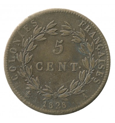 5 Centimes Charles X - Colonies Générales