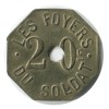 20 Centimes Les Foyers du Soldat - Rennes Laiton