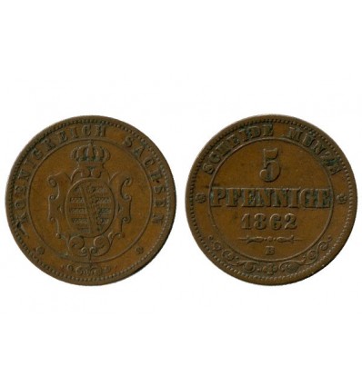5 Pfennig Allemagne - Saxe