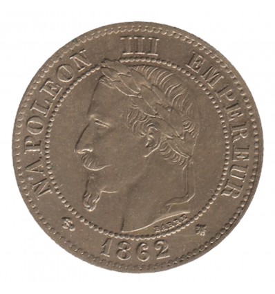 2 Centimes Napoléon III Tête Laurée