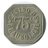 Jeton de 75 Centimes Casino Maillechort - Beausoleil