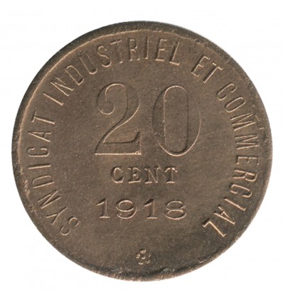 20 Centimes Chambre de Commerce Essai Cuivre - Blois