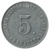 5 Centimes Société Coopérative des Usines Renault - Boulogne Billancourt