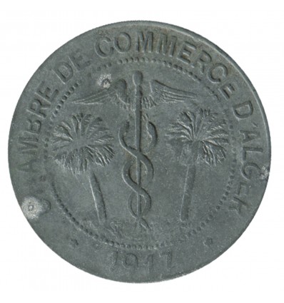 10 Centimes Chambre de Commerce d'Alger - Algérie Zinc