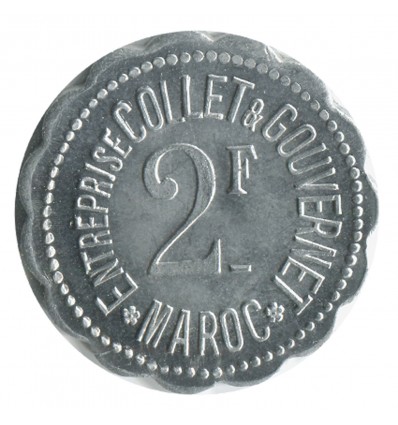 2 Francs Entreprise Collet et Gouvernet - Maroc
