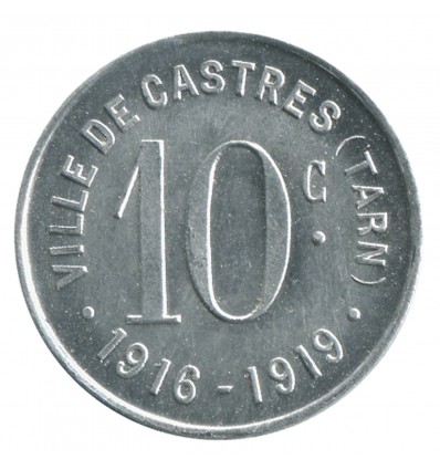 10 Centimes Ville de Castres - Castres