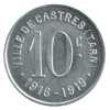 10 Centimes Ville de Castres - Castres