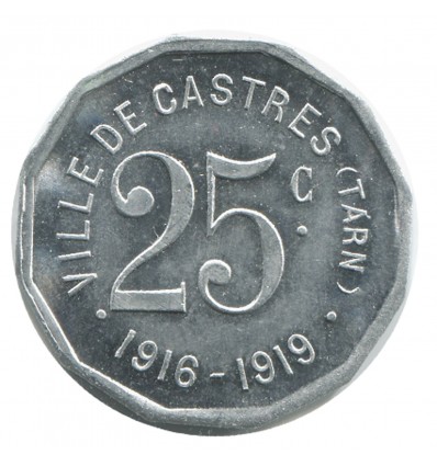 25 Centimes Ville de Castres - Castres