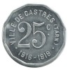 25 Centimes Ville de Castres - Castres