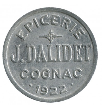 25 Centimes Epicerie J.Dalidet - Cognac