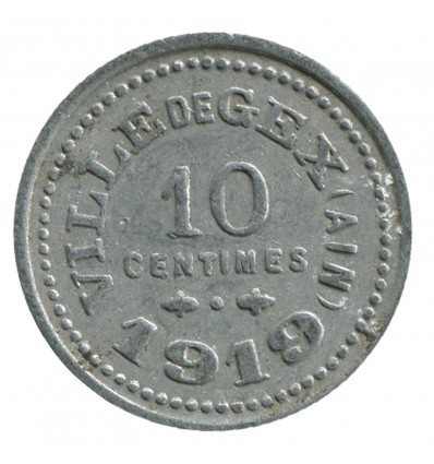 10 Centimes Ville de Gex - Gex