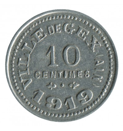 10 Centimes Ville de Gex - Gex