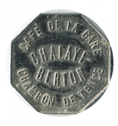12 1/2 Centimes Café de la Gare Chalaye Berton - Le Chambo-sur-Lignon