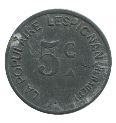 5 Centimes La Populaire - Lespignan