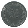 5 Centimes La Populaire - Lespignan