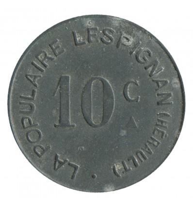 10 Centimes La Populaire - Lespignan