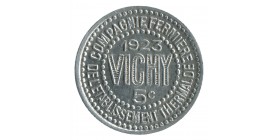 5 Centimes Compagnie Fermière Etablissement Thermalde - Vichy