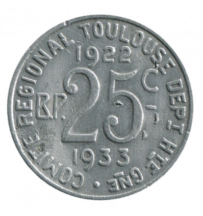 25 Centimes Union Latine Comité du Sud Ouest - Toulouse