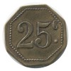 25 Centimes Commerçants Réunis - Ouveillan