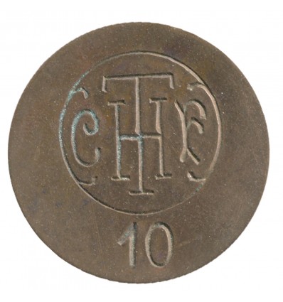 10 Centimes Compagnie Française Thomson Houston CFTH - Paris Cuivre