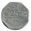 25 Centimes Octogonal Michelet - Pau