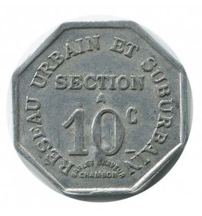 10 Centimes Clé des Chemins de Fer à Voie Etroite St Etienne et Extensions - Saint-Etienne