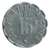 15 Centimes Cie des Chemins de Fer à Voie Etroite - Saint-Etienne