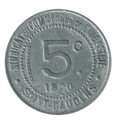 5 Centimes Syndicat du Commerce et de l'Industrie - Saint-Gaudens