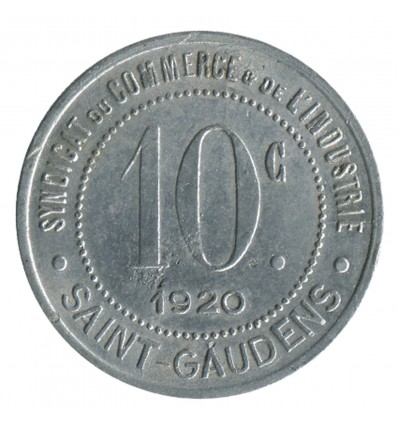 10 Centimes Syndicat du Commerce et de l'Industrie - Saint-Gaudens