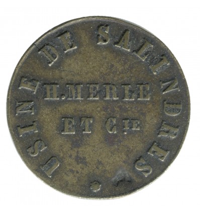 25 Centimes Bon de Vivres Usine de Salindres H.Merle et Cie - Salindres