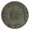 25 Centimes Bon de Vivres Usine de Salindres H.Merle et Cie - Salindres