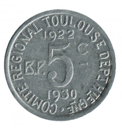 5 Centimes Union Latine Comité du Sud Ouest - Toulouse