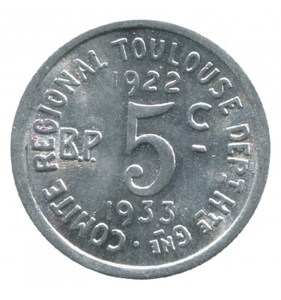 5 Centimes Union Latine Comité du Sud Ouest - Toulouse