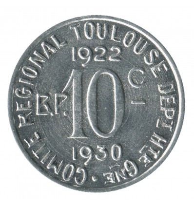 10 Centimes Union Latine Comité du Sud Ouest - Toulouse