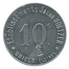 10 Centimes Etablissements Jacob Holtzer - Unieux