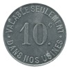 10 Centimes Etablissements Jacob Holtzer - Unieux