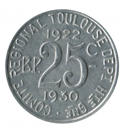 25 Centimes Union Latine Comité du Sud Ouest - Toulouse